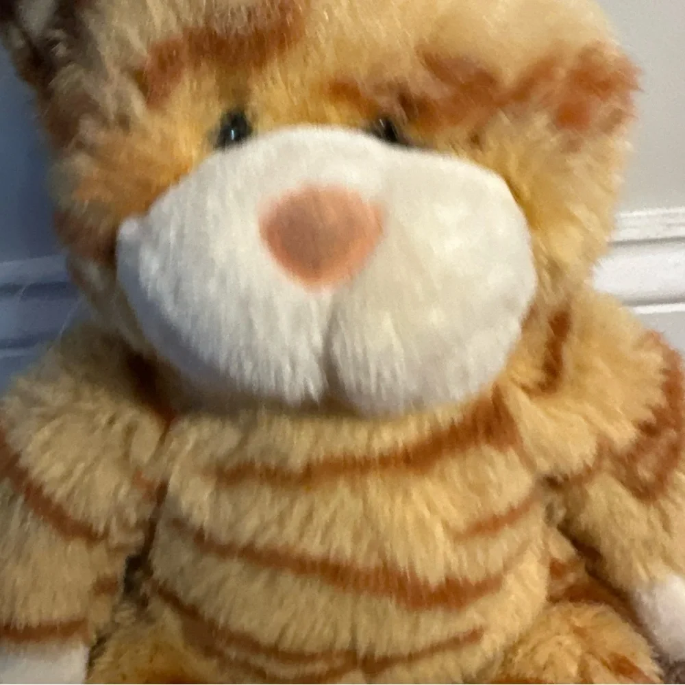 Build A Bear BABW Vintage Tabby Cat Plush Stuffed Animal Orange Stripes Retired - Picture 2 of 12